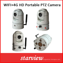 WiFi + 4G HD portátil de red de la cámara PTZ